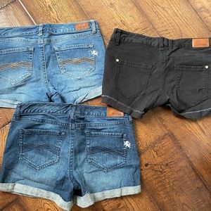 3 pairs Women’s Express size 6 denim shorts